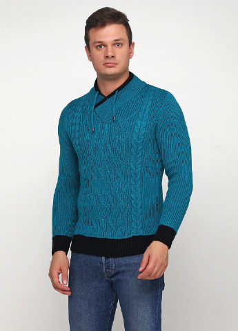 Темно-бирюзовый зимний пуловер пуловер Timoti