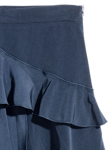Спідниця H&M а-силует однотонна темно-синя кежуал