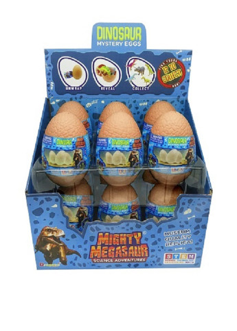 Могучий Мегазавр Таинственные яйца (12 шт.), 7х7х10 см Mighty Megasaur (256231734)