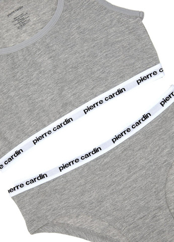 Серый демисезонный комплект (топ, трусики) Pierre Cardin