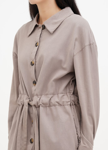 Кавова кежуал сукня сукня-сорочка Mustang однотонна