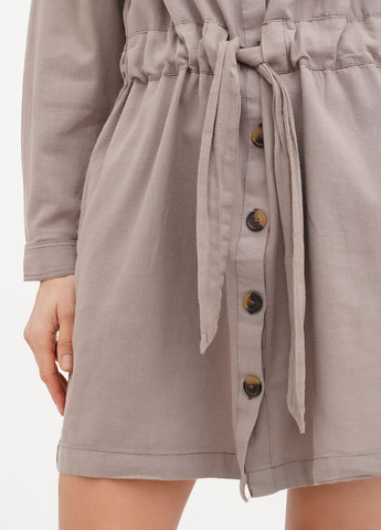 Кавова кежуал сукня сукня-сорочка Mustang однотонна