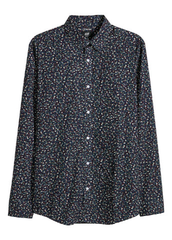 Цветная кэжуал рубашка с абстрактным узором H&M