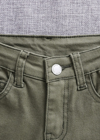 Хаки демисезонные афгани, зауженные джинсы SHEIN