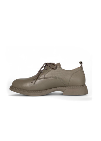 Meego Туфлі дербі сіро-бежевий з натуральна шкіра, румунія — демісезон (322090509)