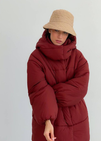 Коричневий зимній Пуховик аляска ZF inspire