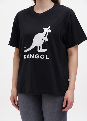 Черная летняя футболка Kangol