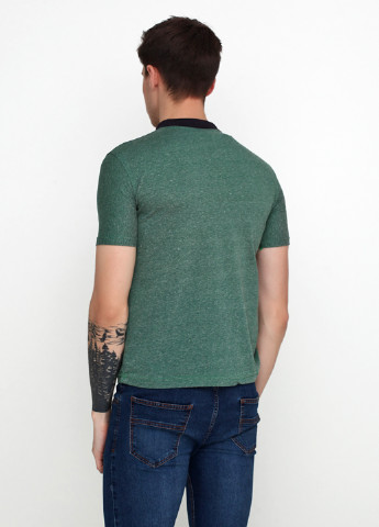 Темно-зеленая футболка-поло для мужчин West Wint с орнаментом