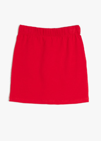 Красная юбка KOTON а-силуэта (трапеция)