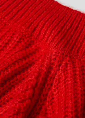Червоний зимовий светр H&M
