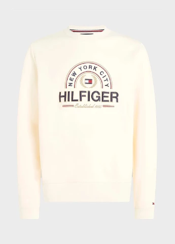 Бежевый свитшот Tommy Hilfiger однотонный вышивка (306935170)