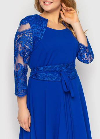 Серо-голубое кэжуал платье muar кэрол электрик 0308 Vlavi однотонное