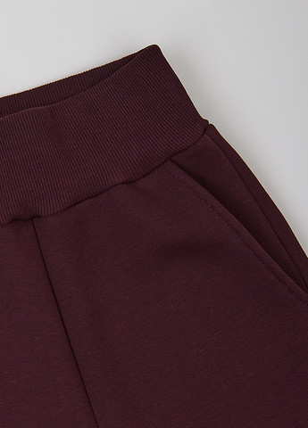 Бордовые спортивные зимние палаццо брюки Garnamama