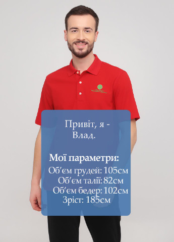 Красная футболка-поло для мужчин Greg Norman однотонная