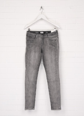 Джинси Q/S by S.Oliver завужені однотонні світло-сірі джинсові бавовна