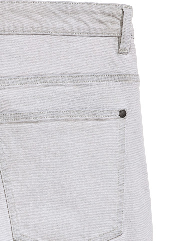 Светло-бежевые летние зауженные джинсы H&M