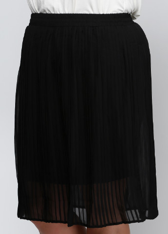 Черная кэжуал однотонная юбка Friendtex плиссе