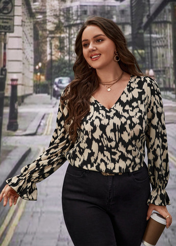 Комбинированная блуза SHEIN