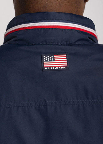 Темно-синя демісезонна вітровка U.S. Polo Assn.