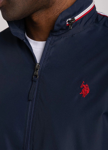 Темно-синя демісезонна вітровка U.S. Polo Assn.