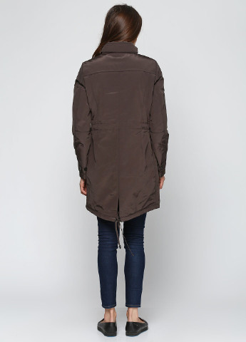 Темно-коричневая демисезонная куртка Geox