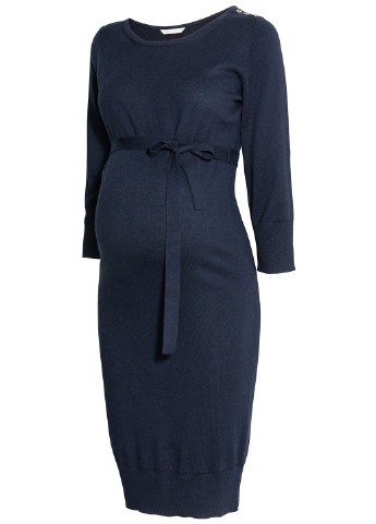 Темно-синя кежуал плаття для вагітних футляр H&M однотонна