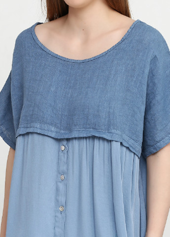 Синяя летняя блуза New Line