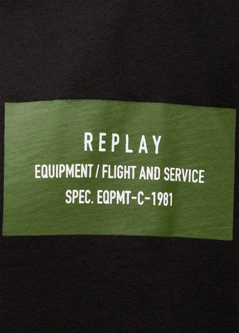 Чорна футболка Replay