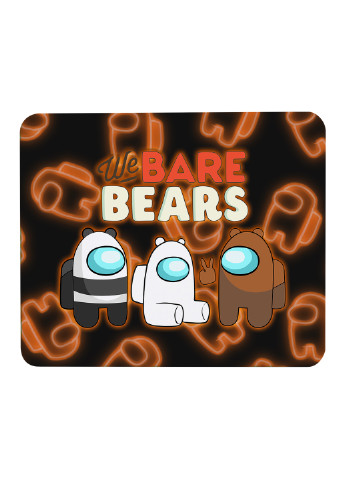 Килимок для мишки Вся правда про ведмедів (We Bare Bears) (25108-2668) 29х21 см MobiPrint (224437269)