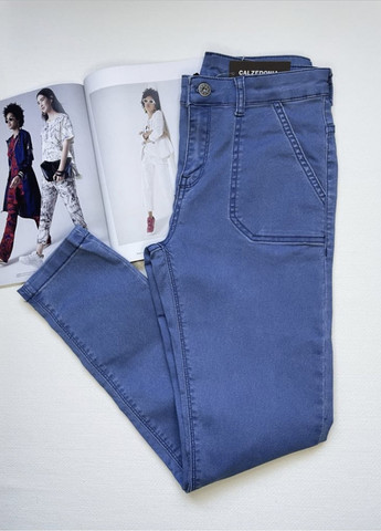 Синие демисезонные зауженные джинсы Fashion Forms