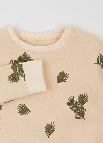 Бежевый свитшот ArDoMi рисунок без декора (307510759)