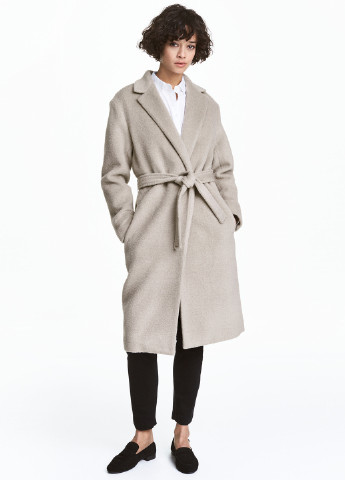 Светло-серое демисезонное Пальто H&M