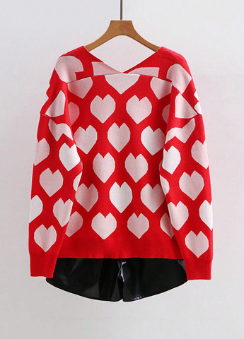 Красный демисезонный кардиган SHEIN