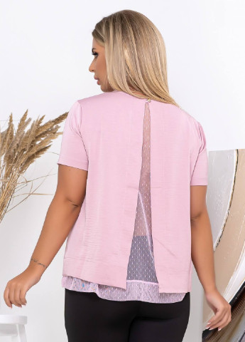 Розовая летняя блуза Peony