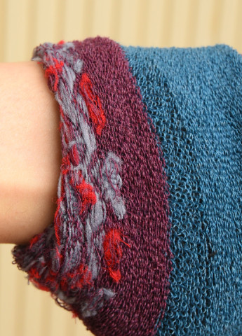 Носки женские махровые бордового цвета с узором размер 36-41 Let's Shop (256547606)