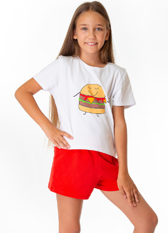 Червоний демісезонний комплект (футболка, штани) Kosta