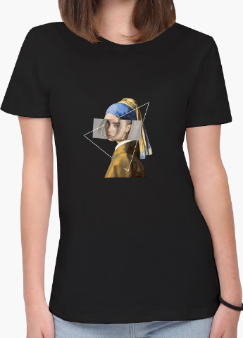 Чорна демісезон футболка жіноча біллі айлиш ренесанс (billie eilish renaissance) (8976-1206) xxl MobiPrint
