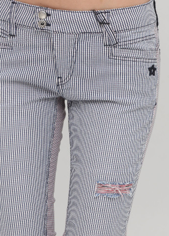 Комбинированные кэжуал демисезонные укороченные, зауженные брюки No Brand