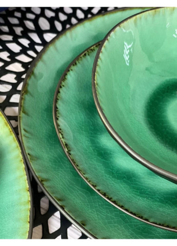Тарелка Зеленая лагуна JM-1004 21 см Olens (253611440)