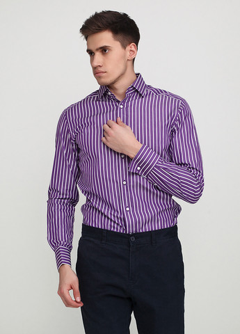 Фиолетовая кэжуал рубашка в полоску Ralph Lauren