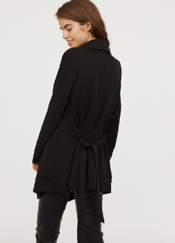 Черное демисезонное Пальто H&M