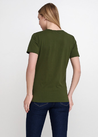 Темно-зеленая летняя футболка Hamaki-Ho
