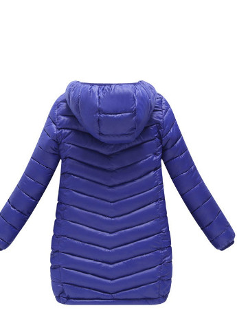 Синяя демисезонная куртка детская демисезонная удлиненная sound Berni kids 51302