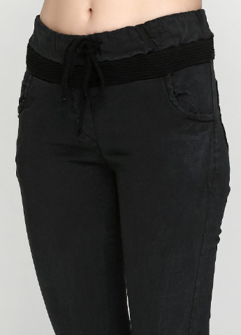 Черные кэжуал демисезонные брюки Mooi Li