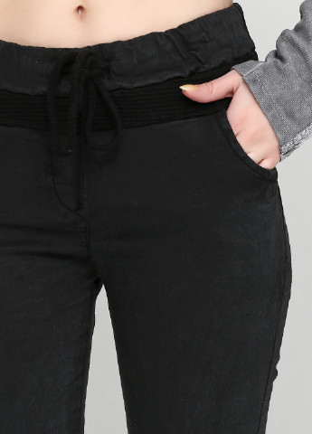 Черные кэжуал демисезонные брюки Mooi Li