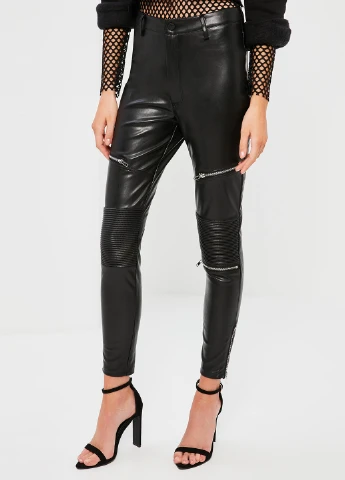 Черные демисезонные леггинсы Missguided