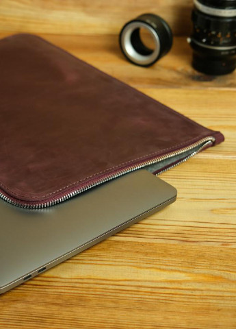 Шкіряний чохол для MacBook на блискавці з повстю Дизайн №41 Berty (253861328)