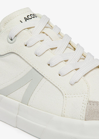 Белые демисезонные кроссовки Lacoste L004
