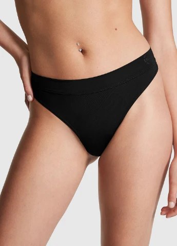 Чорний демісезонний комплект (бюстгальтер, трусики) Victoria's Secret