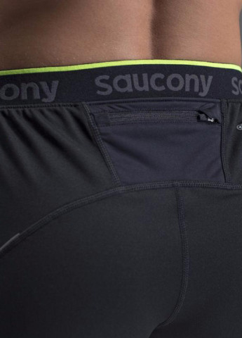 Черные спортивные демисезонные прямые брюки Saucony
